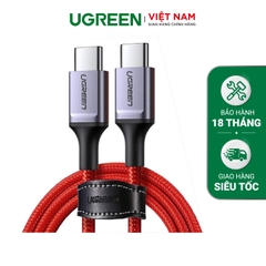 UGREEN USB 2.0 Type C Male to Male Cable Aluminum Nickel Plating 1m (Red) US294 60186