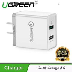 Quick Charge 3.0 USB 2 Ports Charger Trắng 30563