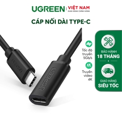 USB C Extension Cable Black   0.5M Default Title 40574