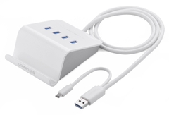 Hub USB 3.0 4 cổng tốc độ 5Gbps kèm nguồn ngoài 5V-3A tích hợp BC1.2 có OTG 0 20280