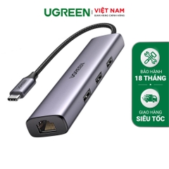 UGREEN Hub to 3×USB3.0+RJ45(1000M) Ethernet Adapter 60600