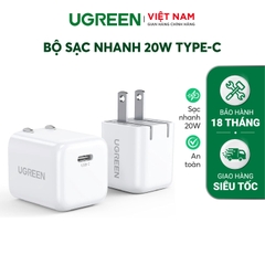 Sạc điện thoại USB-C 1 cổng 20W CD249 70572