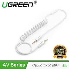 Dây Audio 3.5mm dạng lò xo có MIC AV129 2M 20707
