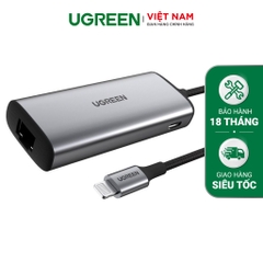 Dây chuyển đổi có chipset Lightning sang RJ45 và lightning dài 25cm(70958)