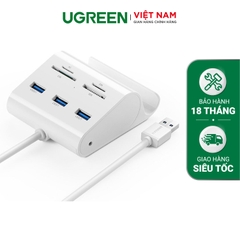 Hub USB 3 cổng 3.0 với đầu đọc thẻ TF/SD/MS/CF có chức năng OTG(0.5m) US156 50CM 30343