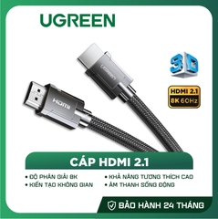 UGREEN 8K HDMI 2.1 M/M Round Cable with Braided HD135 70321