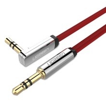 Dây Audio 3.5mm dẹt,mạ vàng 1 đầu vuông 90,TPE AV119 0.5M 10756