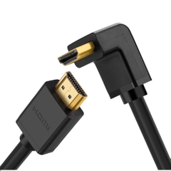 Dây HDMI 1.4 19+1 thuấn đồng 1 đầu 90 độ Down 2M 10173