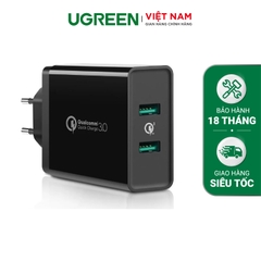 USB QC 3.0 FCP Charger   White  EU EU 40585