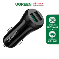30W Quick Charge 2.0 Dual Port USB Car Charger CD114 White 20758