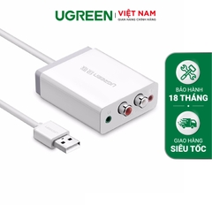 Bộ chuyển âm thanh USB ra 3.5mm và 2 đầu hoa sen 1M 30521