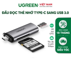 USB-C TFSD Card Reader   Gray CM184 50704