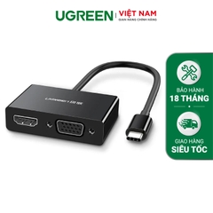 USB-C to HDMI+VGA Converter Aluminum case 10CM 50318