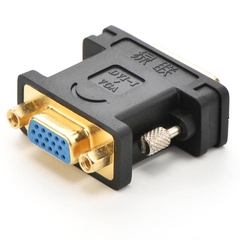 Đầu chuyển DVI(24+5) sang VGA mạ vàng 24K Đen 20122