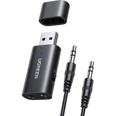 UGREEN USB 2.0 to 3.5mm Bluetooth Transmitter/Receiver Adapter with Audio Cable 60300