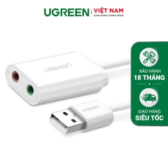 Dây USB 2.0 mở rộng to 2x3.5mm cho tai nghe + mic không cần driver 30143 30143 30143