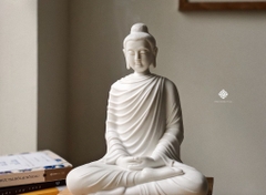 Tượng gốm trắng Phật Thích Ca