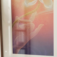 Tranh đồng khắc tay Liên hoa thủ ấn