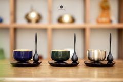 Chuông đồng Zuiryu Nhật Bản xanh lá 5.6cm