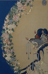 Tranh đồng khắc tay "Văn Thù Bồ tát toạ liên" - Ding Guanpeng hoạ sỹ thời nhà Thanh