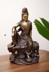 Tượng đồng Quán Tự Tại Bồ tát 30cm