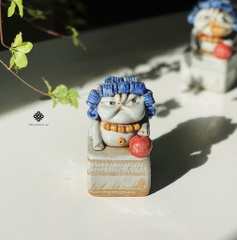 Lư gốm Mèo may mắn