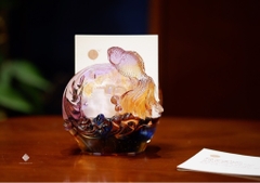 Đế đựng danh thiếp song ngư hỷ lạc