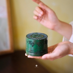 Lư đồng thiên hải ngư đồ xanh lá