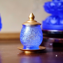 Ban thờ Đức Phật Dược Sư liên hoa lưu ly xanh