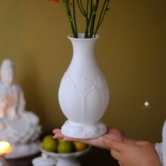 Ban thờ Ta Bà Tam Thánh sứ trắng