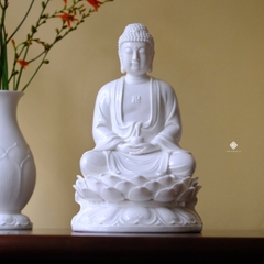 Ban thờ Ta Bà Tam Thánh sứ trắng