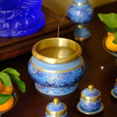 Ban thờ đồng vân lam