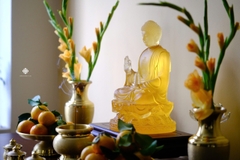 Ban thờ đồng kim vân