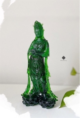 Tượng Quan Âm Bồ tát lưu ly xanh lục