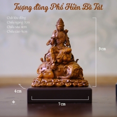 Tượng đồng Phổ Hiền Bồ Tát 9cm