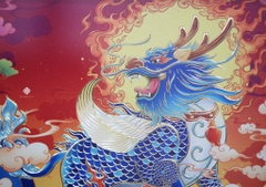 Tranh đồng để bàn Tỳ hưu uy dũng