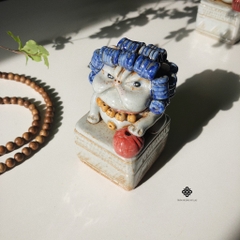 Lư gốm Mèo may mắn