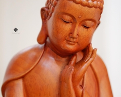 Tượng Phật an lạc gỗ gụ