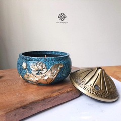 Lư đồng búp sen xanh
