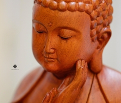 Tượng Phật an lạc gỗ gụ