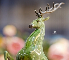 Tượng đồng hươu xanh cát tường