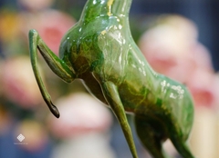 Tượng đồng hươu xanh cát tường