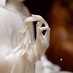 Tượng Quan Âm sứ trắng 30cm