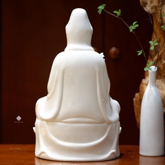 Tượng Quan Âm sứ trắng 30cm