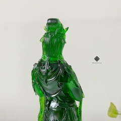 Tượng Quan Âm Bồ tát lưu ly xanh lục