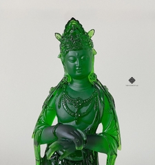 Tượng Quan Âm Bồ tát lưu ly xanh lục