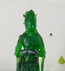 Tượng Quan Âm Bồ tát lưu ly xanh lục