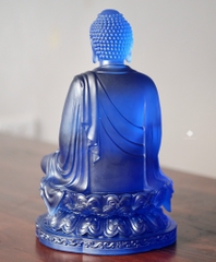Tượng Đức Phật Dược Sư lưu ly xanh dương 30cm