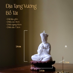 Tượng Địa Tạng Bồ Tát an hoà sứ trắng