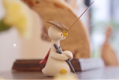 Lư gốm kiếm khách giang hồ 11.3cm